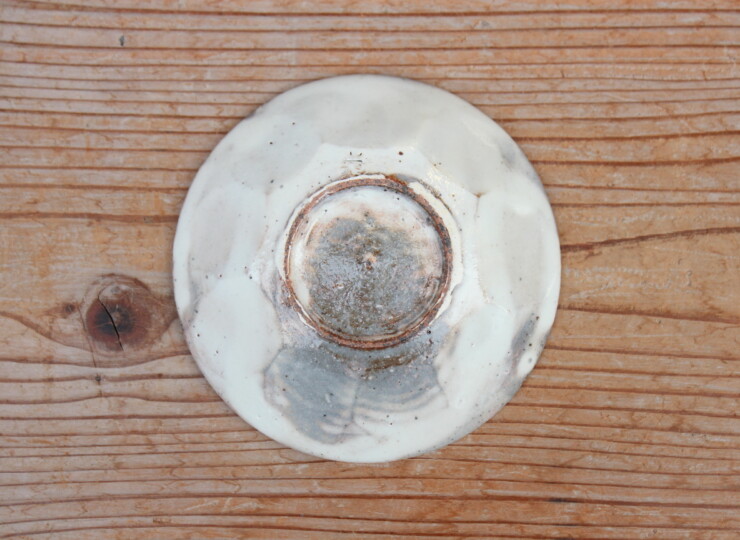 粉引面取小皿Ｉ