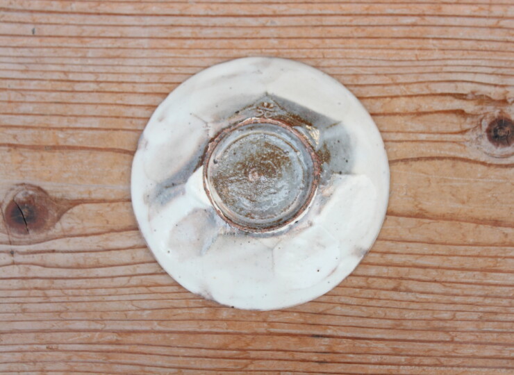 粉引面取小皿Ｍ