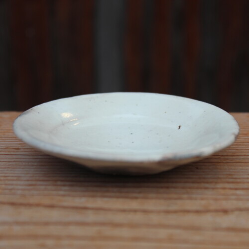 粉引面取小皿Ｐ