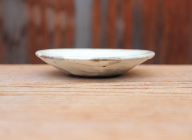 粉引面取小皿Ｐ