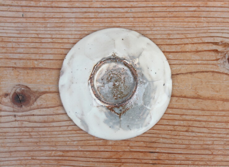 粉引面取小皿Ｐ