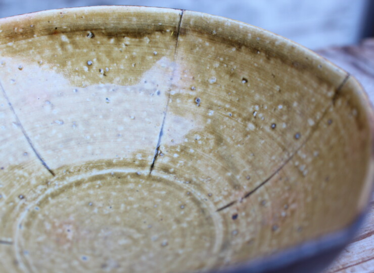 伊羅保六角鉢Ｆ