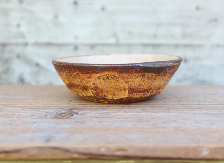 灰釉面取耳鉢Ｃ