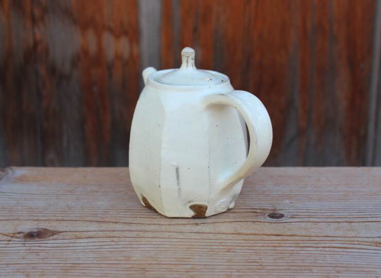 粉引面取ポットE