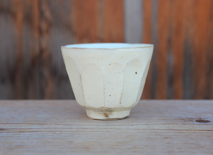 粉引面取湯呑Ｐ