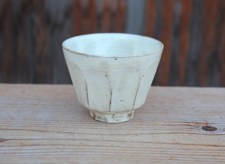 粉引面取湯呑Ｒ