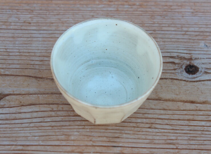 粉引面取湯呑Ｒ