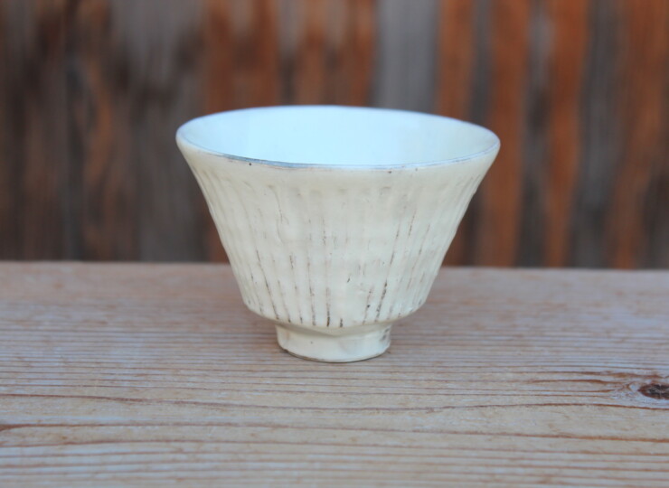 粉引線刻汲出Ｔ