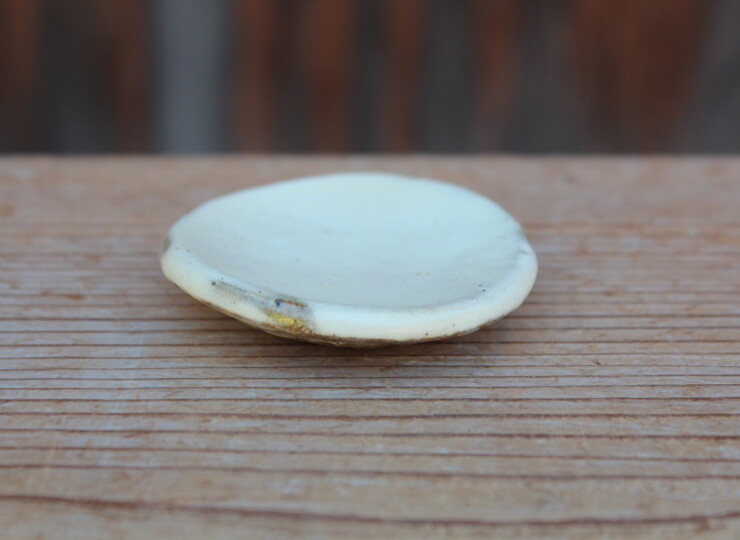 粉引石目箸置Ｉ