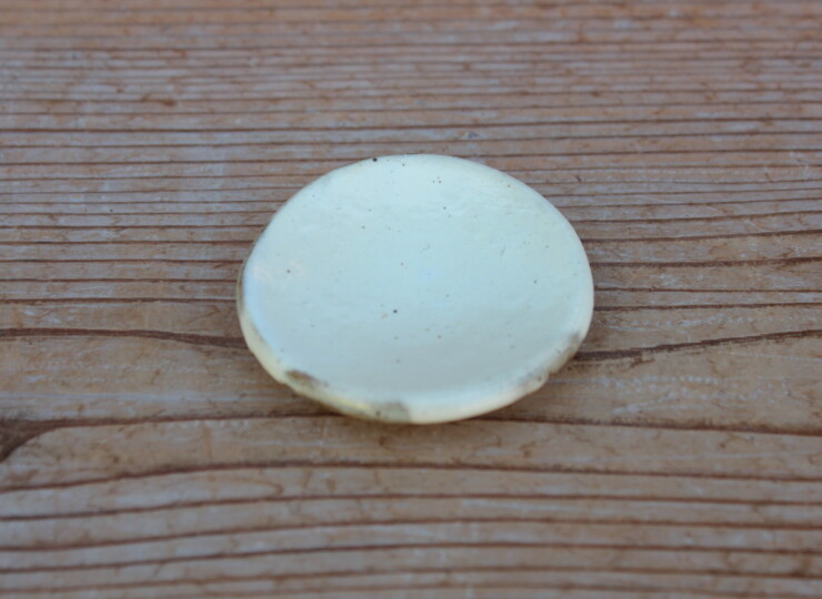 粉引石目箸置Ｊ