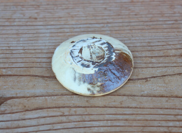 粉引石目箸置Ｊ