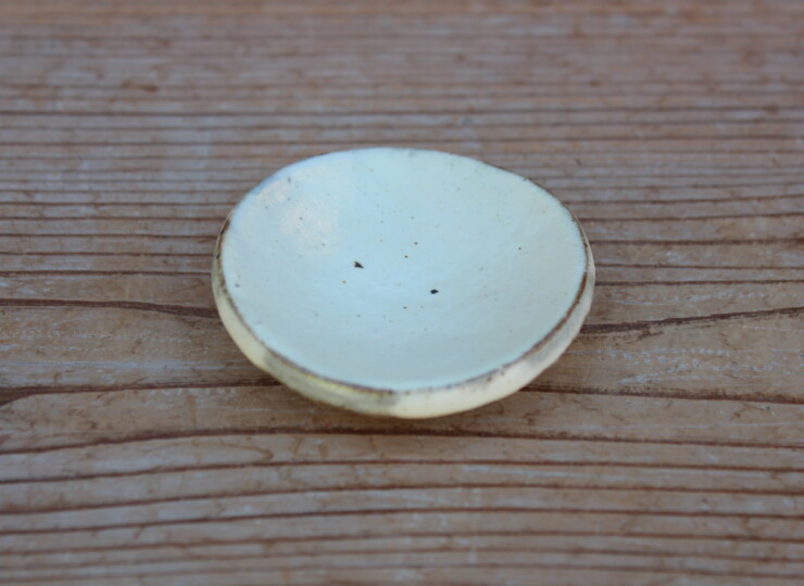 粉引石目箸置Ｋ