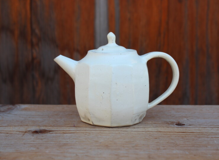 粉引面取ポットＢ