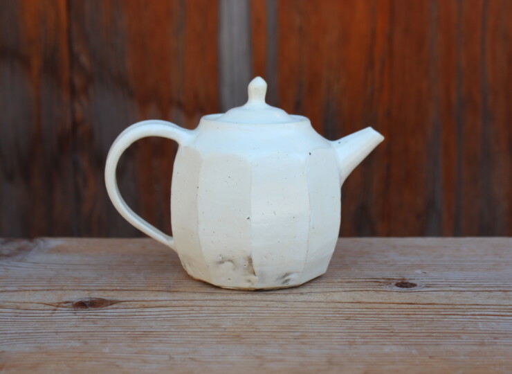 粉引面取ポットＢ