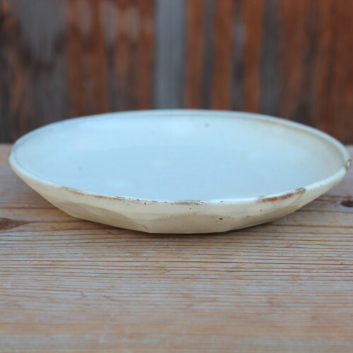 粉引面取平皿Ａ