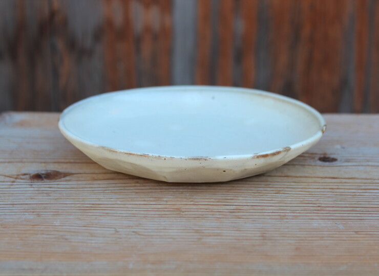 粉引面取平皿Ａ