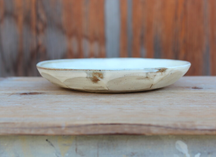 粉引面取平皿Ａ