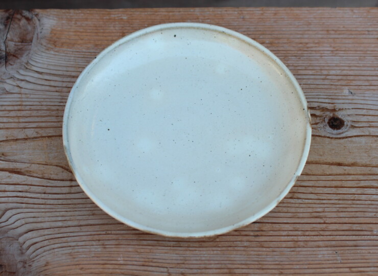 粉引面取平皿Ａ