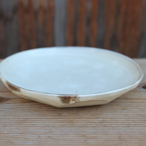 粉引面取平皿Ｂ