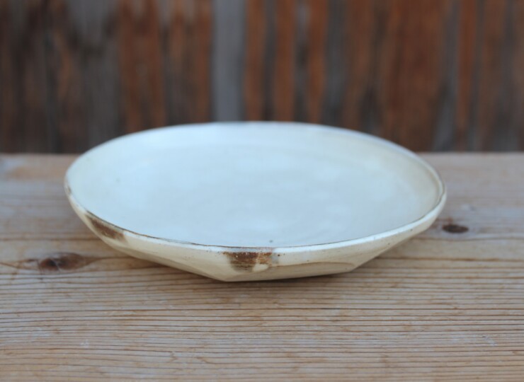 粉引面取平皿Ｂ