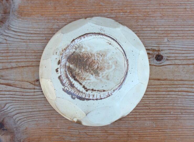 粉引面取平皿Ｂ