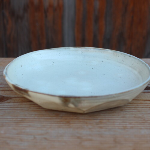 粉引面取平皿Ｄ