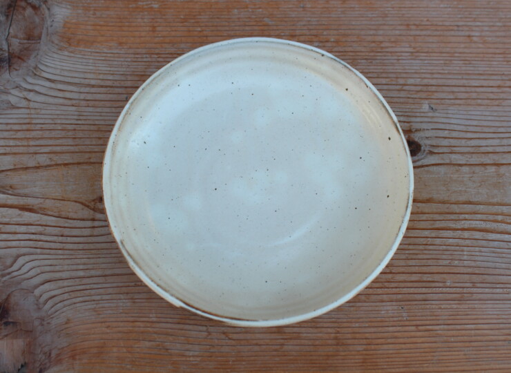 粉引面取平皿Ｅ