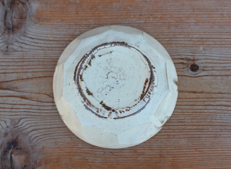 粉引面取平皿Ｆ