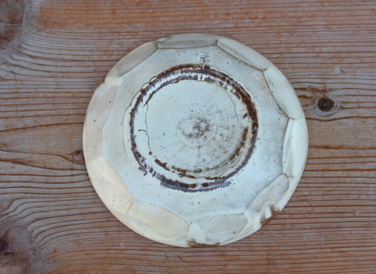 粉引面取平皿Ｇ