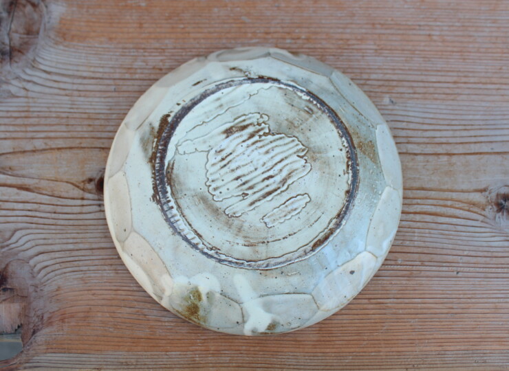 粉引面取平皿Ｋ