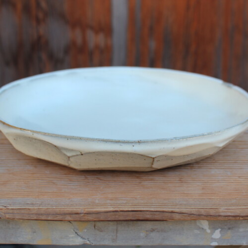 粉引面取平皿Ｎ