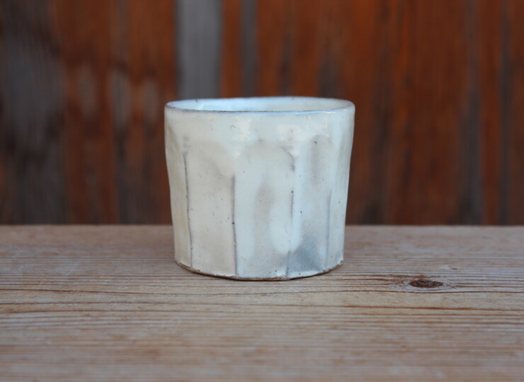 粉引面取湯呑Ｃ