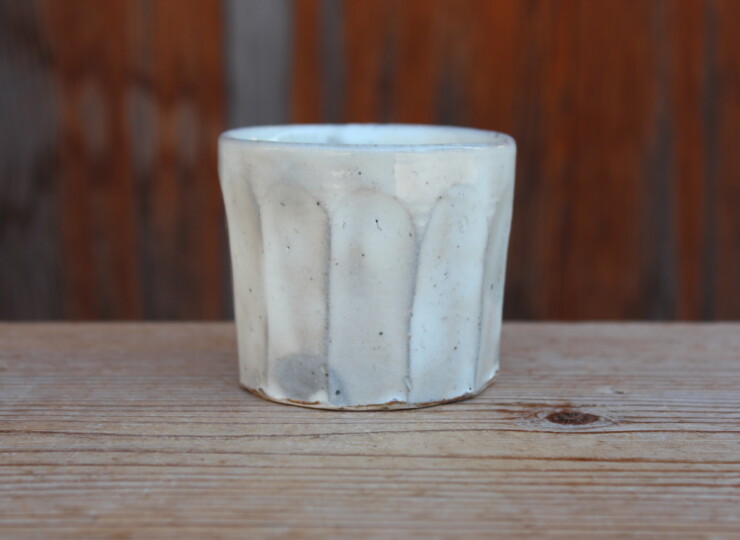 粉引面取湯呑Ｃ