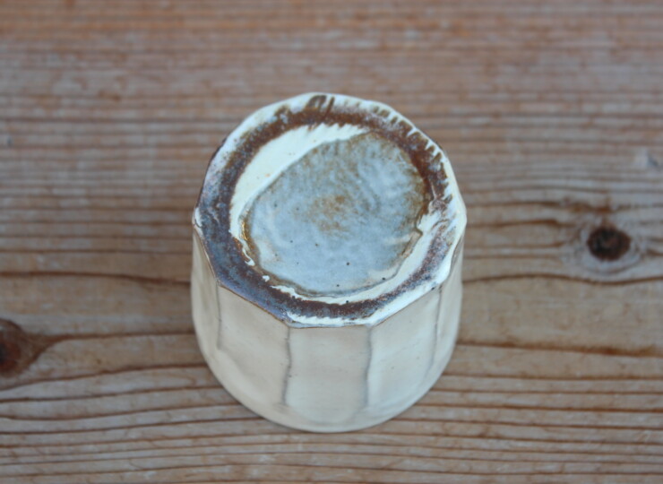 粉引面取湯呑Ｃ