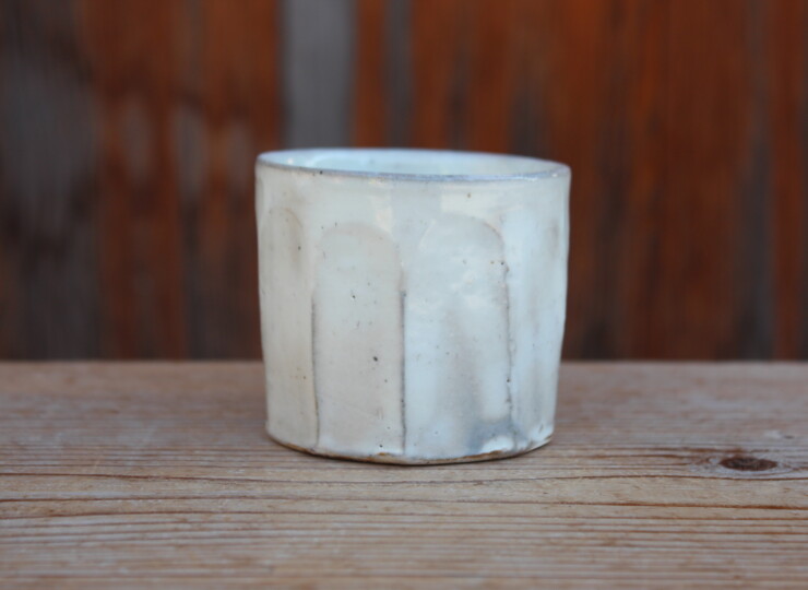 粉引面取湯呑Ｆ