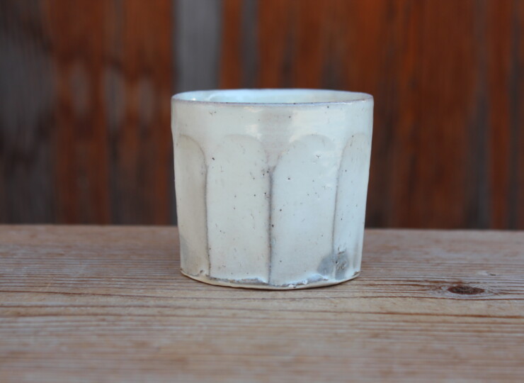 粉引面取湯呑Ｆ