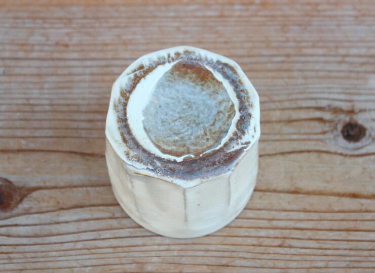 粉引面取湯呑Ｆ