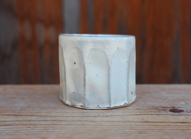 粉引面取湯呑Ｈ