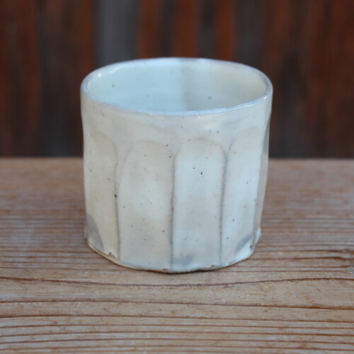 粉引面取湯呑Ｊ