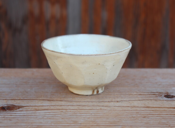 粉引面取飯碗Ａ