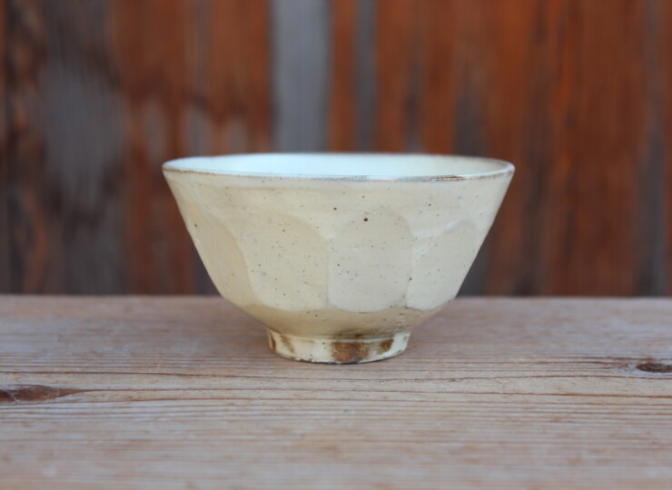 粉引面取飯碗Ａ