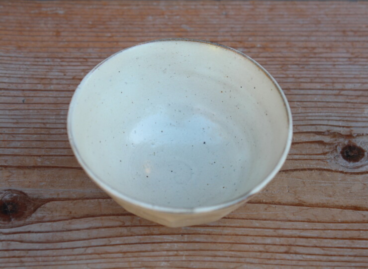 粉引面取飯碗Ａ