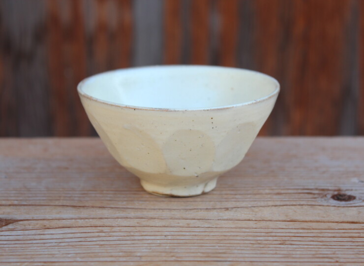 粉引面取飯碗Ｄ