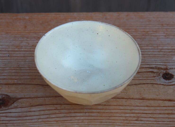 粉引面取飯碗Ｄ