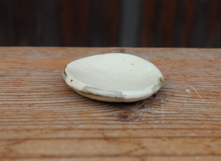 粉引石目箸置Ａ