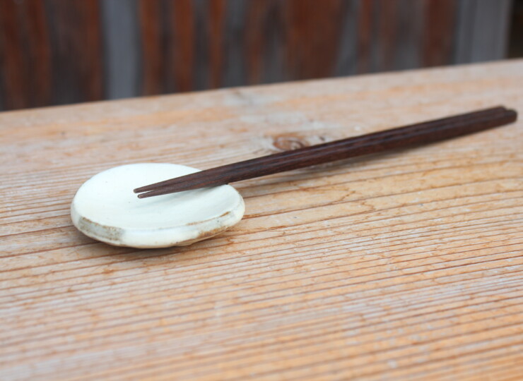 粉引石目箸置Ｃ