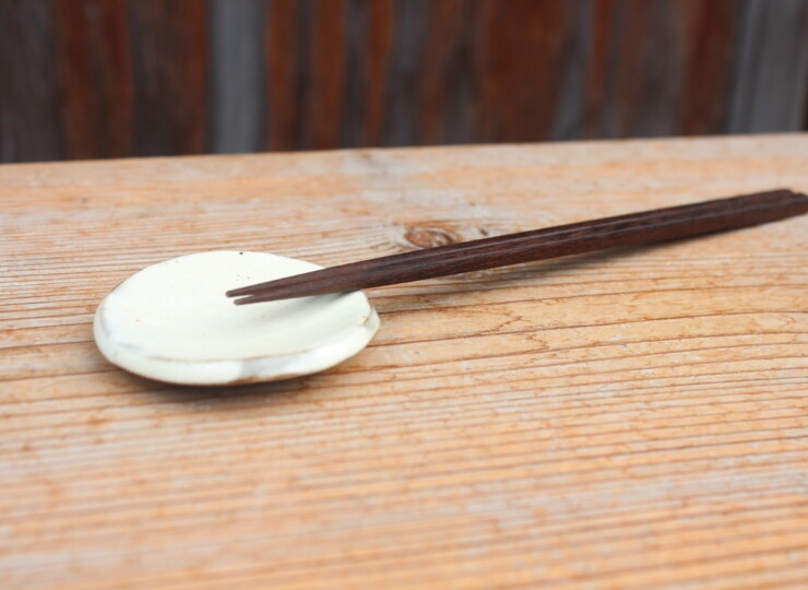 粉引石目箸置Ｅ