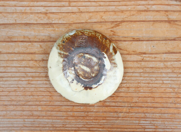 粉引石目箸置Ｈ