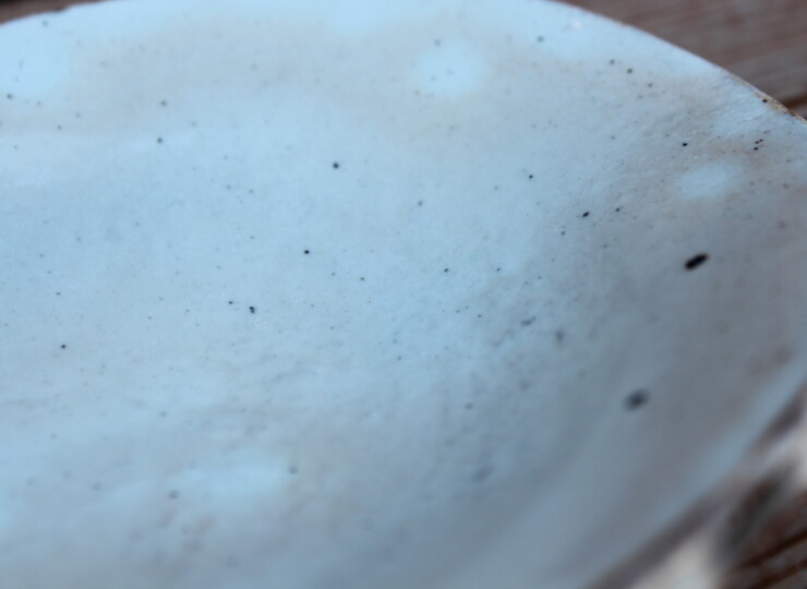 粉引石目楕円皿Ａ