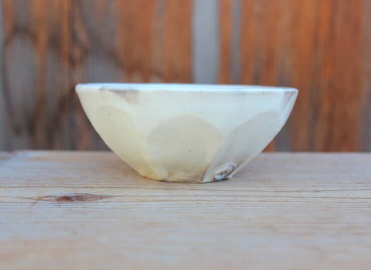 粉引面取カフェオレボウルＢ